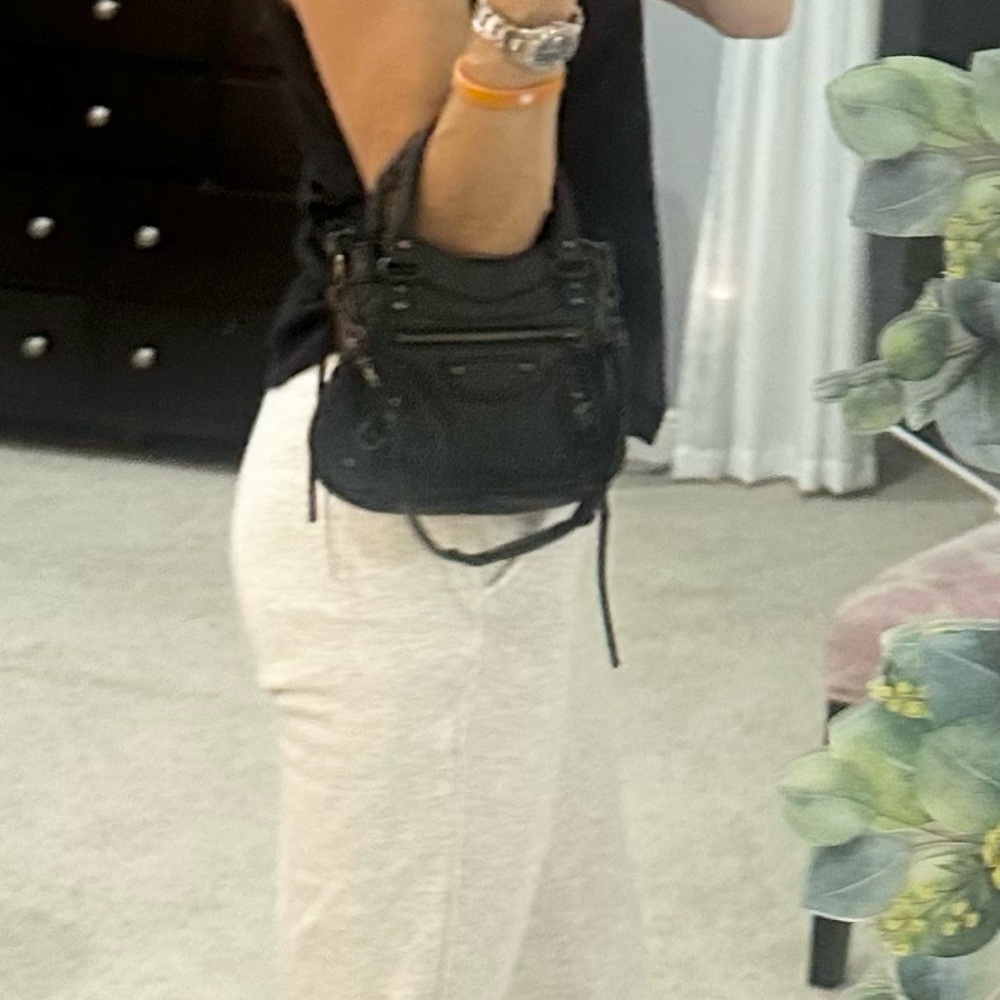 Authentic Balenciaga Mini Handbag. Black